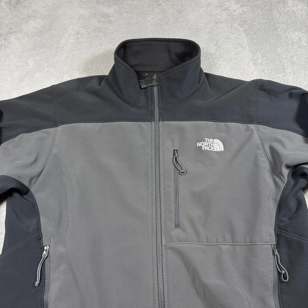 The North Face Apex Bionic Softshell Jacket Mens XXL Gray Full Zip AMVY F13 T183